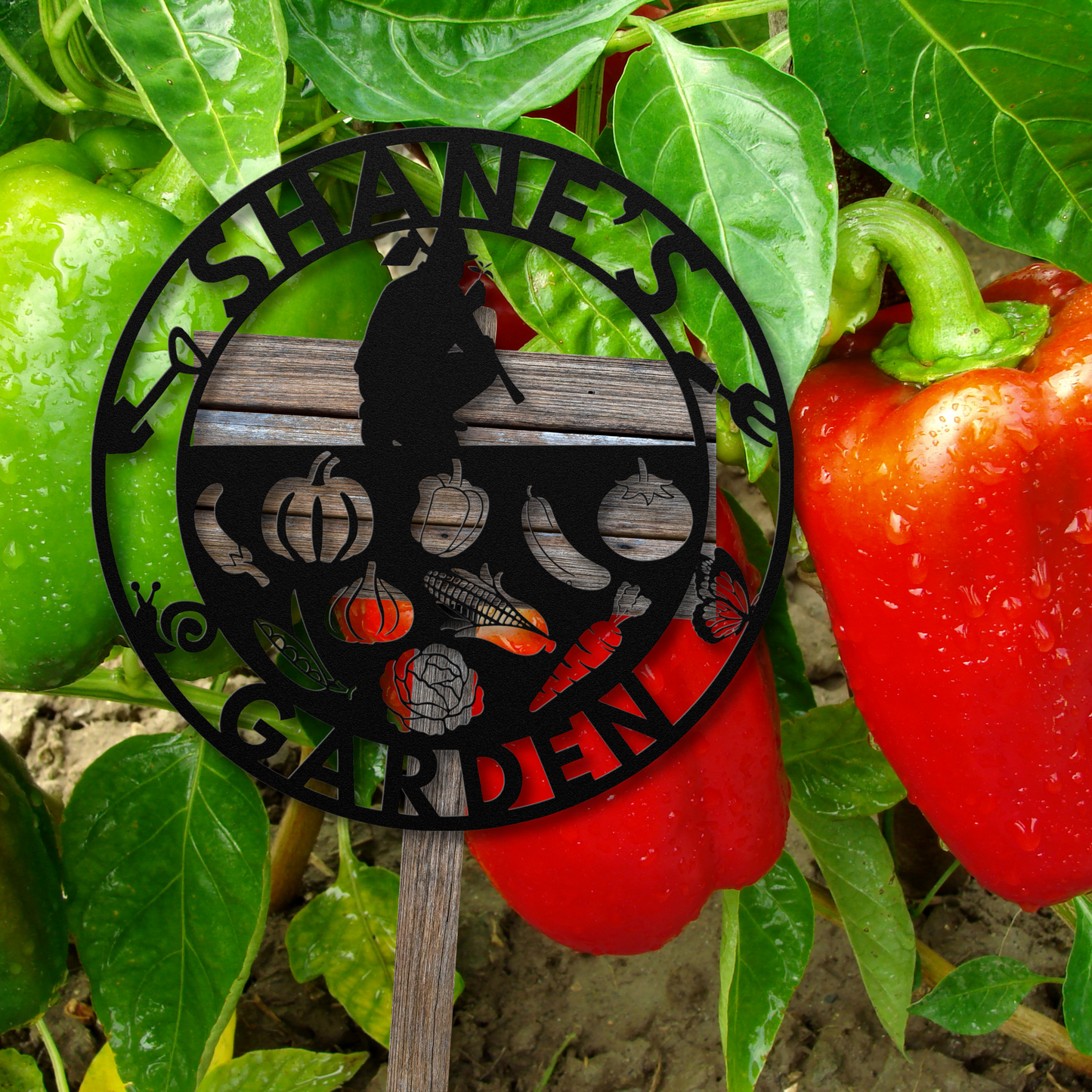 Custom Garden Metal Sign: Celebrate Your Green Thumb