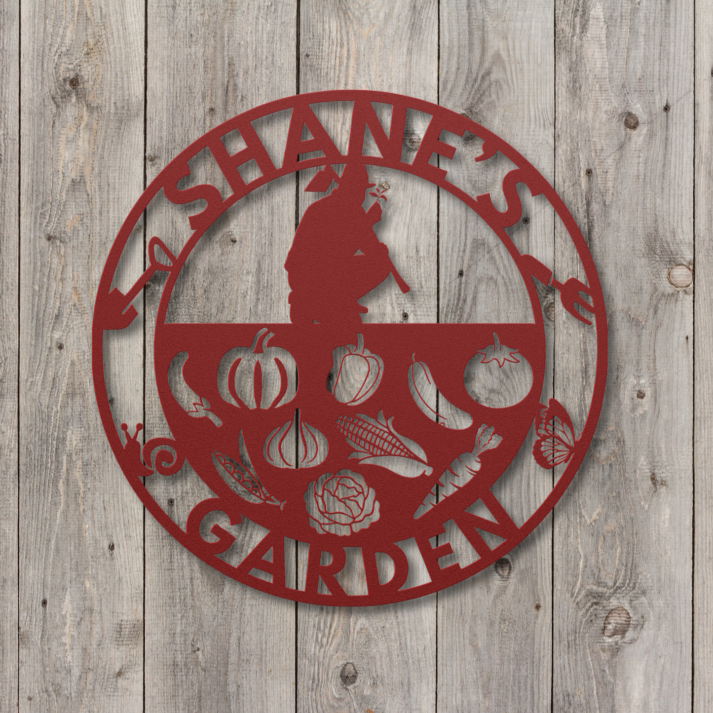 Custom Garden Metal Sign: Celebrate Your Green Thumb
