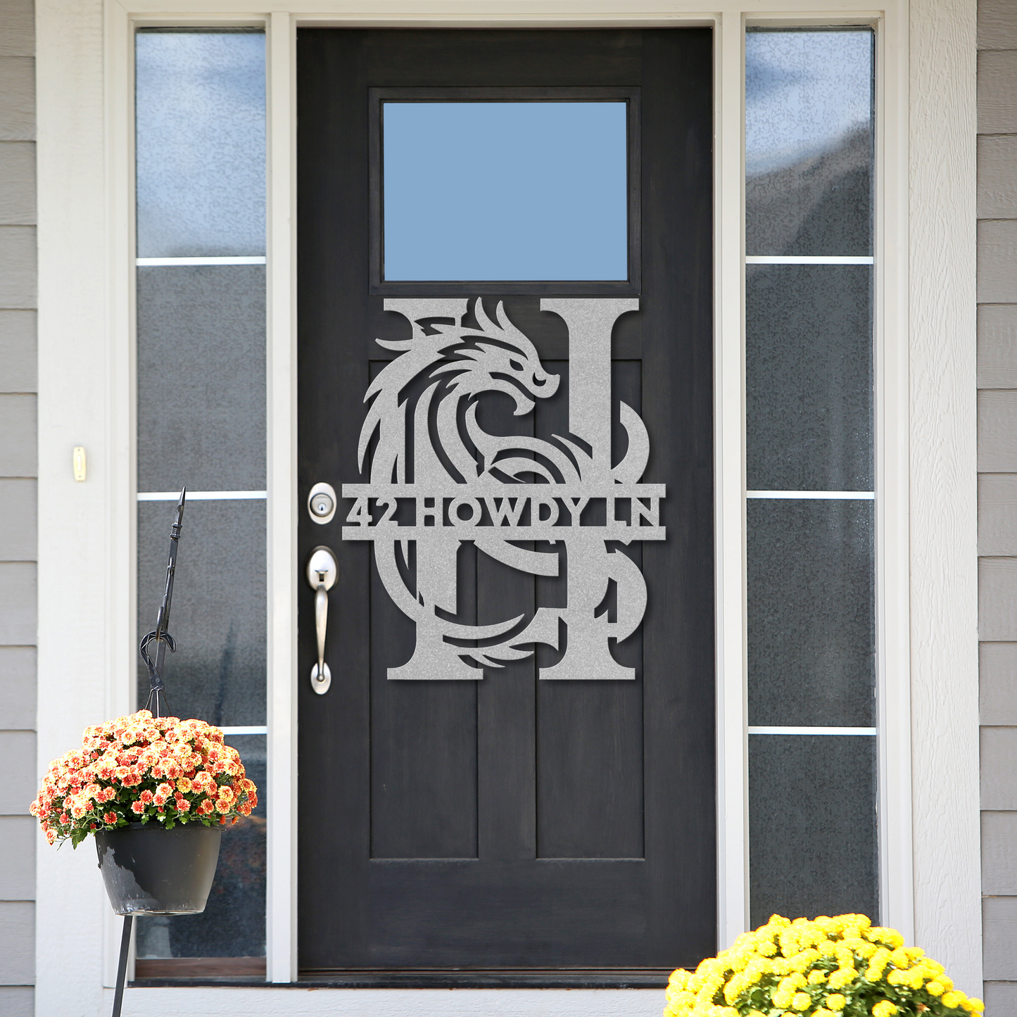 Custom Dragon Letter H Metal Sign: A Touch of Enchantment