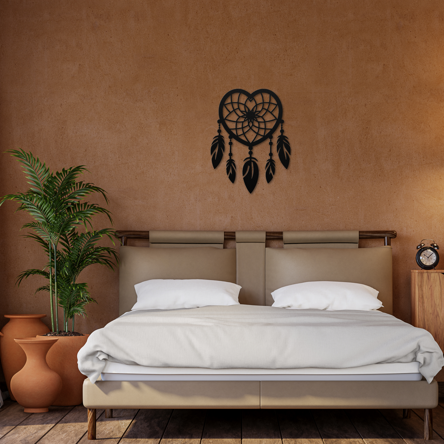 Heart Dream Catcher Metal Wall Art: Embrace Your Dreams
