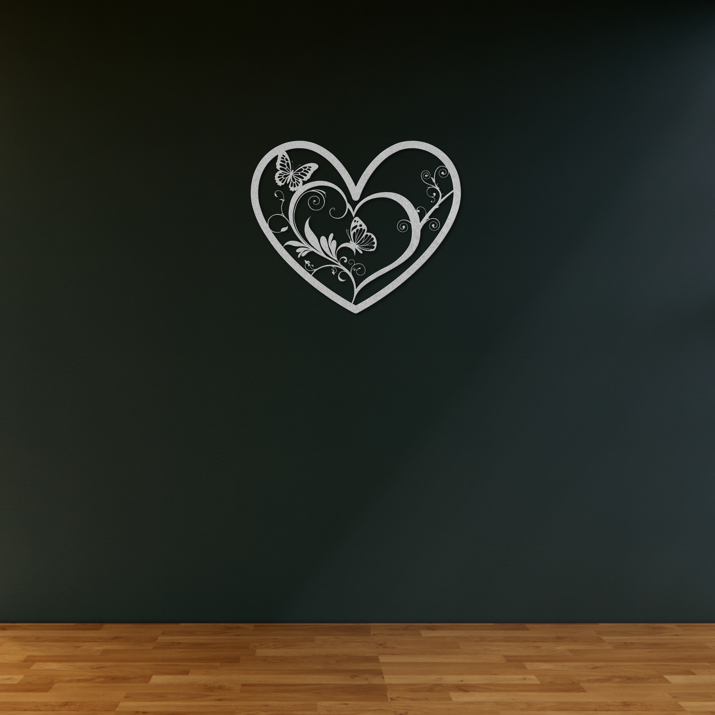 Unique Heart of Butterflies Metal Wall Art: A Symbol of Transformation
