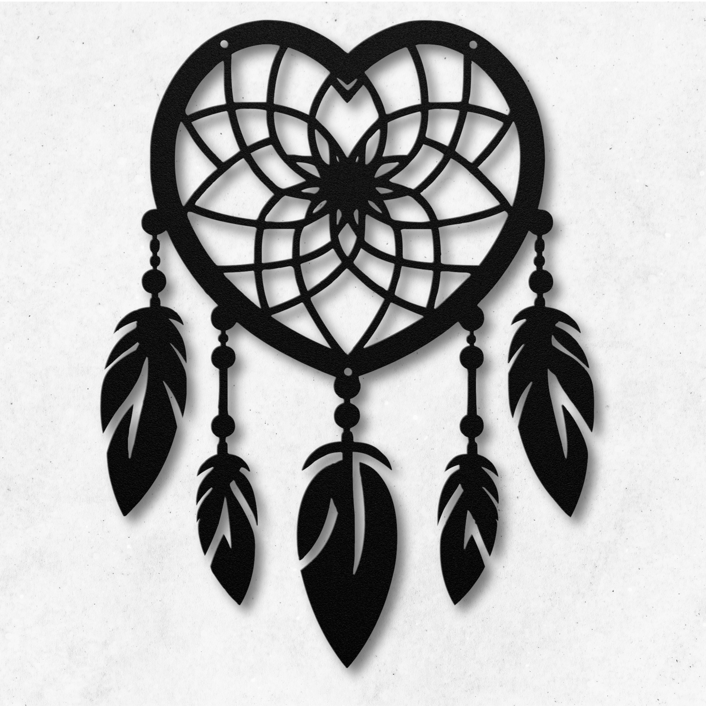 Heart Dream Catcher Metal Wall Art: Embrace Your Dreams