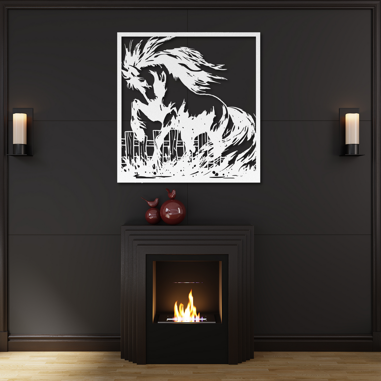 Rustic Horse in Mud Metal Wall Art: Embrace the Beauty of Horses