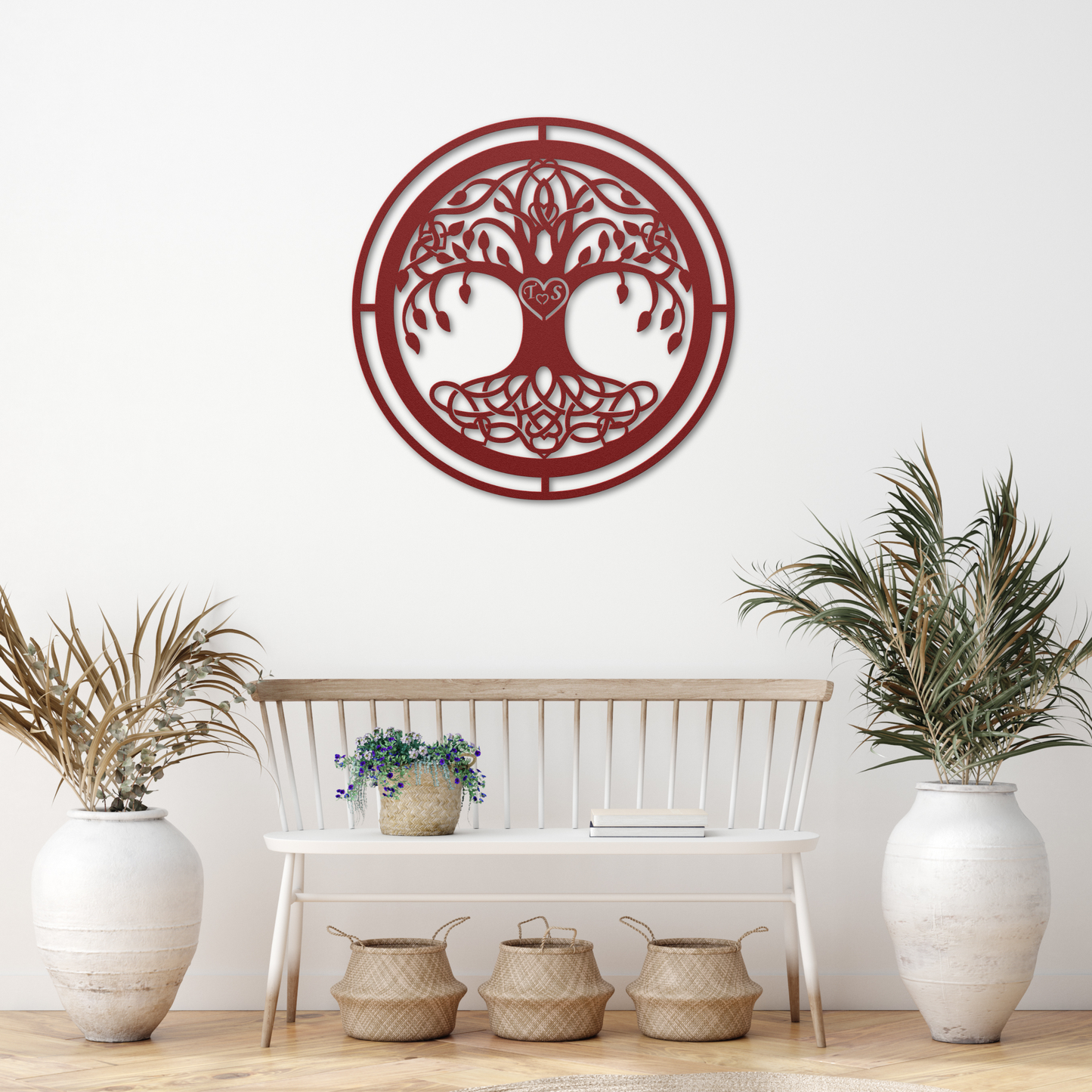 Custom Initial Tree of Life Metal Wall Art: A Symbol of Family and Growth