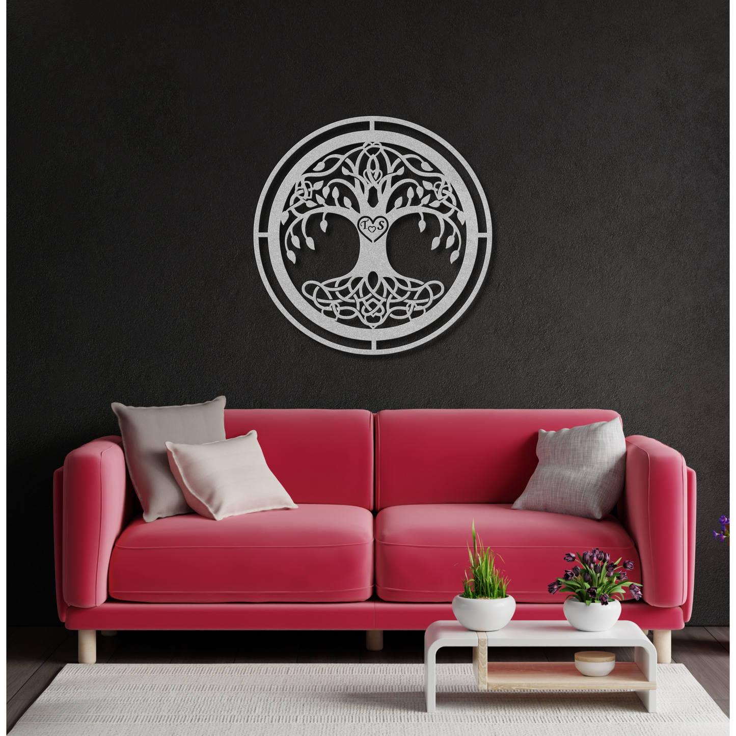 Custom Initial Tree of Life Metal Wall Art: A Symbol of Family and Growth