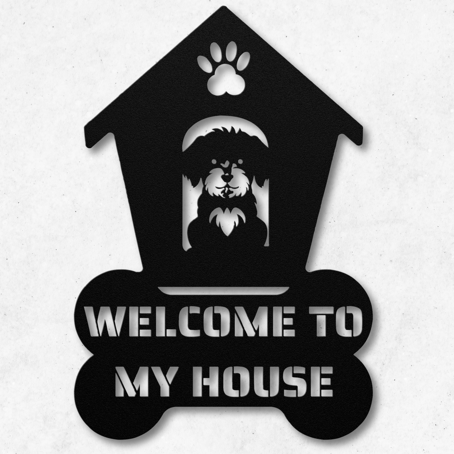 Maltipoo Welcome Dog House Sign: A Warm Greeting for Your Home