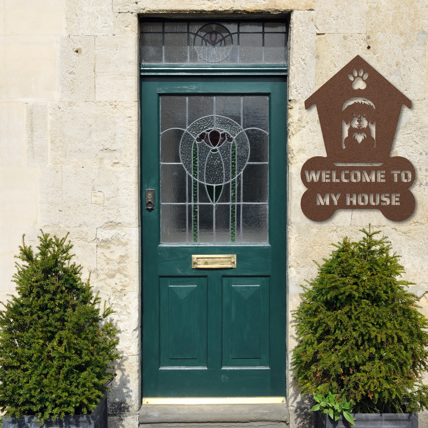 Maltipoo Welcome Dog House Sign: A Warm Greeting for Your Home