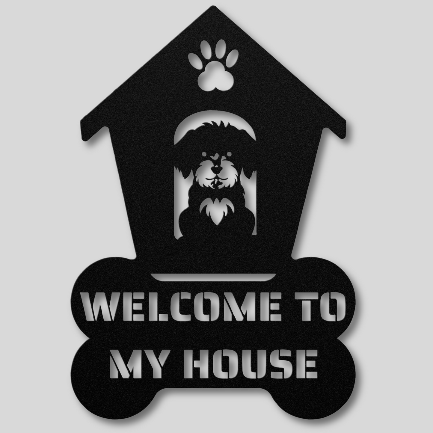 Maltipoo Welcome Dog House Sign: A Warm Greeting for Your Home
