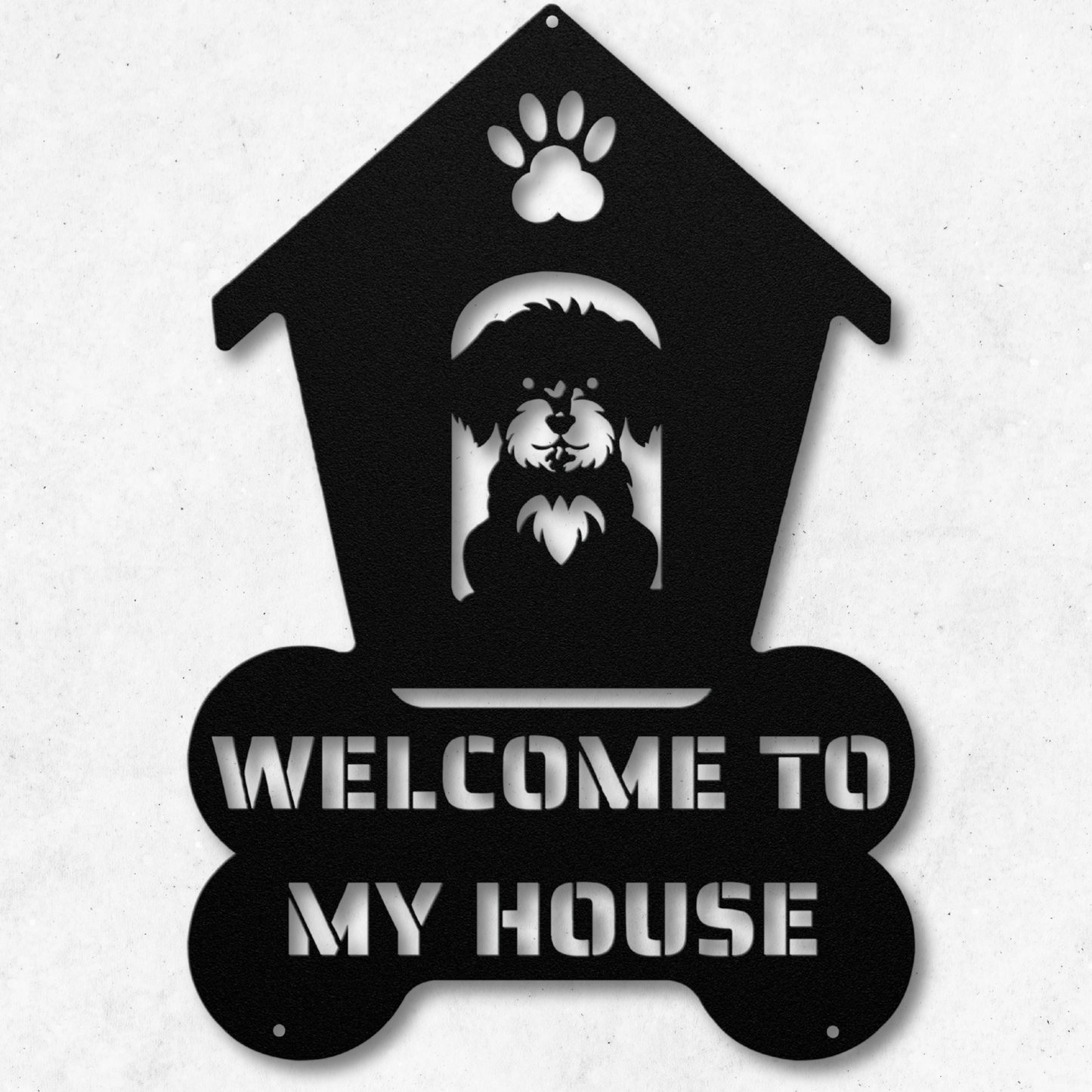 Maltipoo Welcome Dog House Sign: A Warm Greeting for Your Home