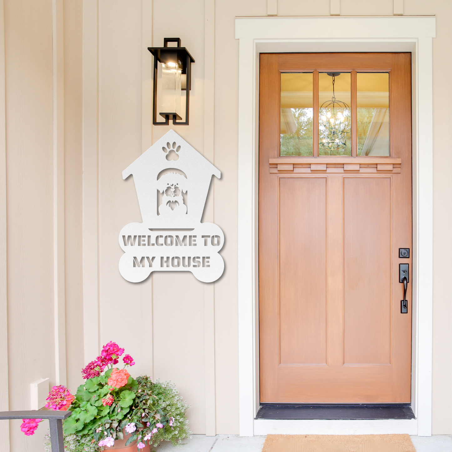 Maltipoo Welcome Dog House Sign: A Warm Greeting for Your Home