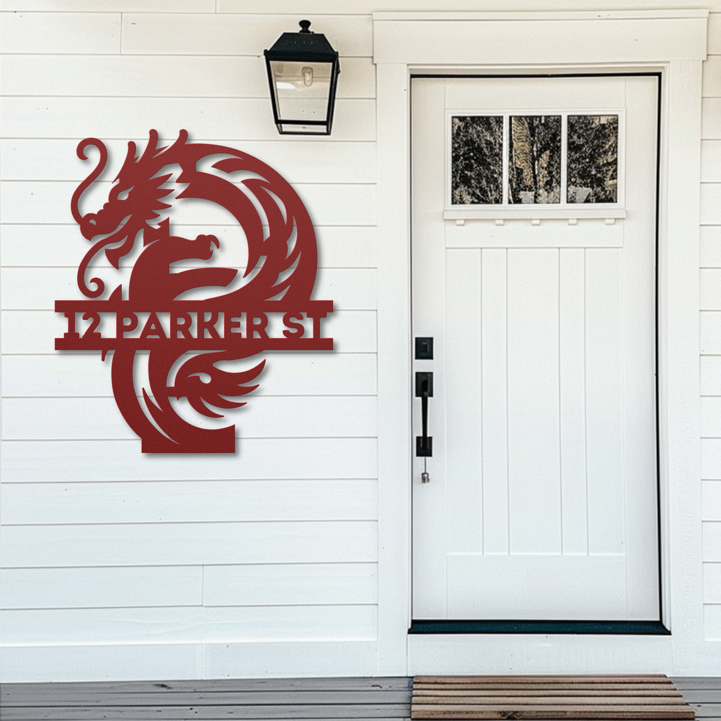 Custom Dragon Letter P Metal Sign: A Touch of Fantasy Flair