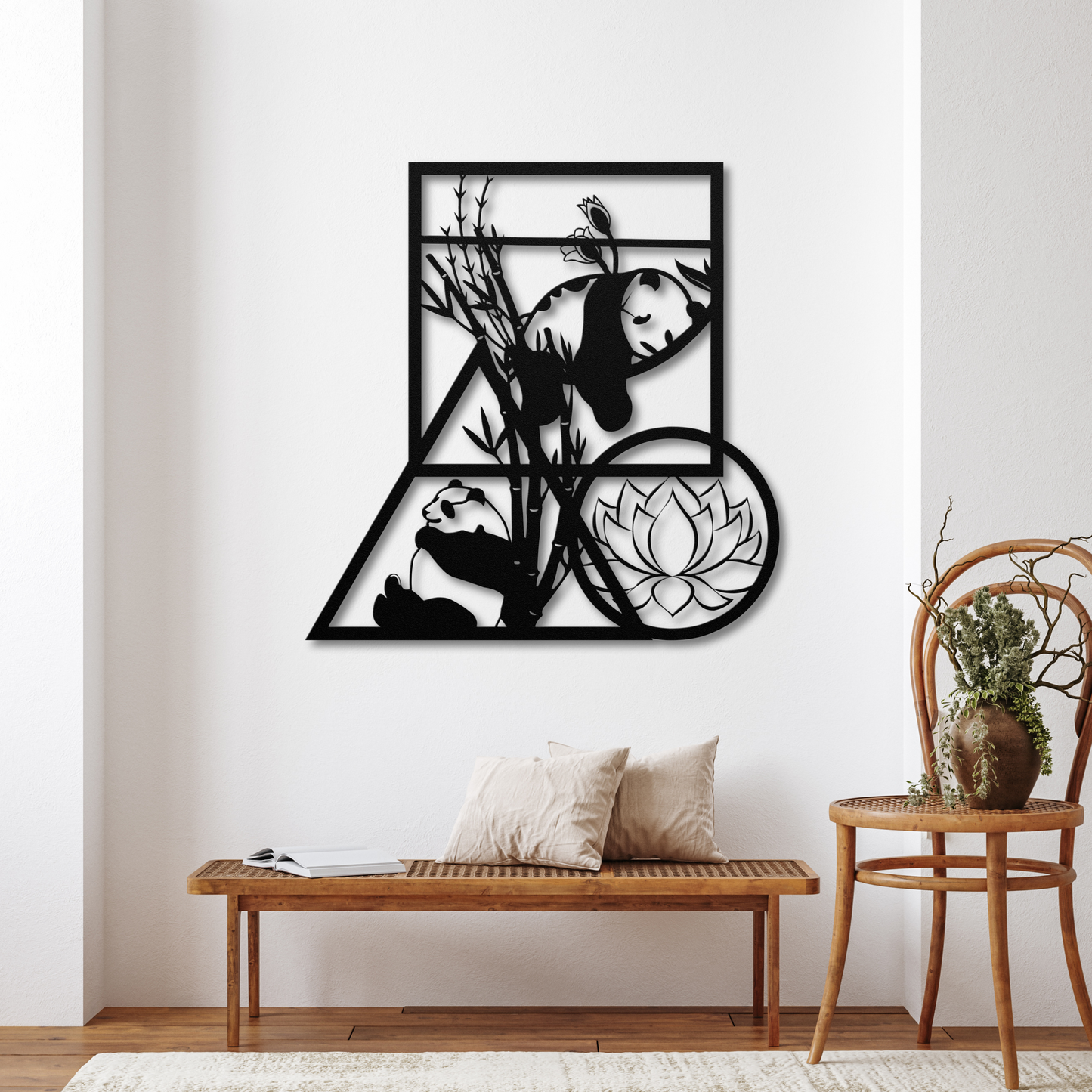 Adorable Pandas Metal Wall Art: Bring Joy to Your Space