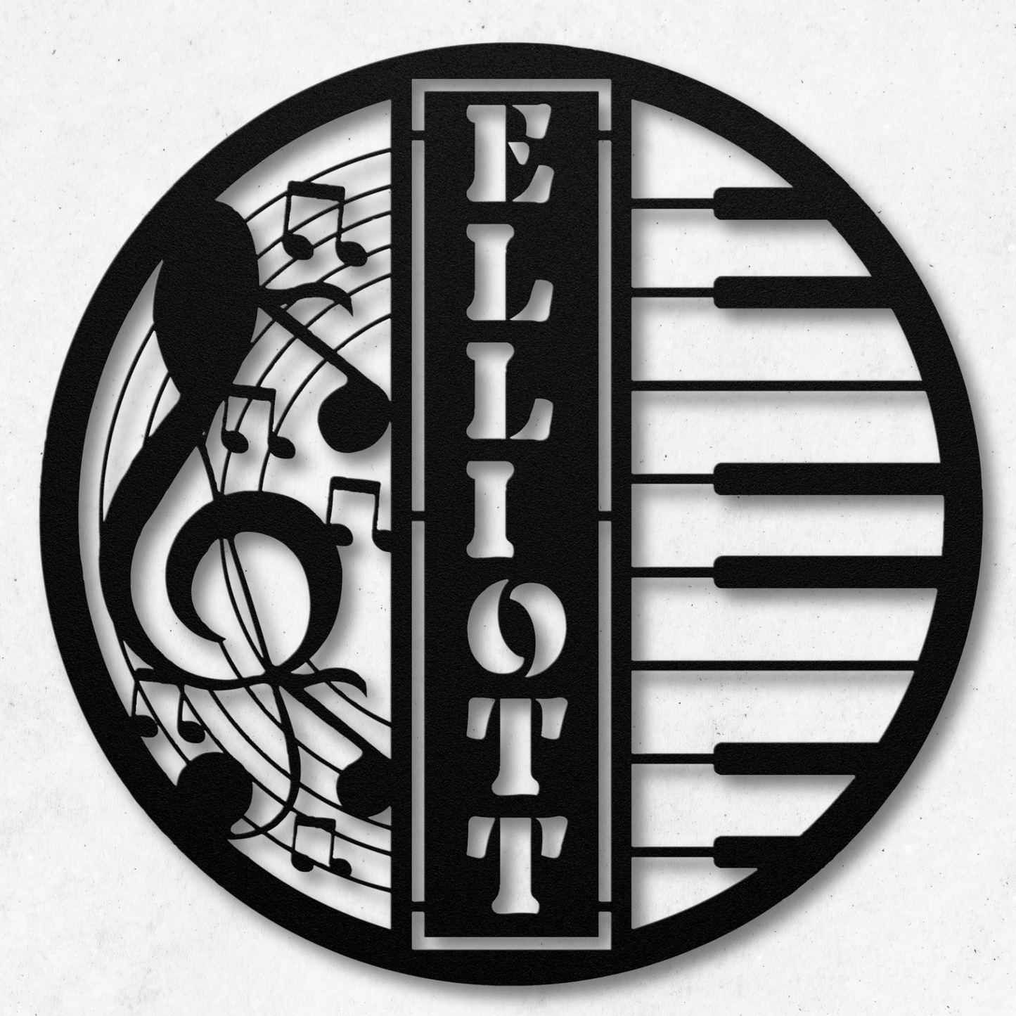 Stylish Piano Music Metal Wall Art: Bring Melodies to Life