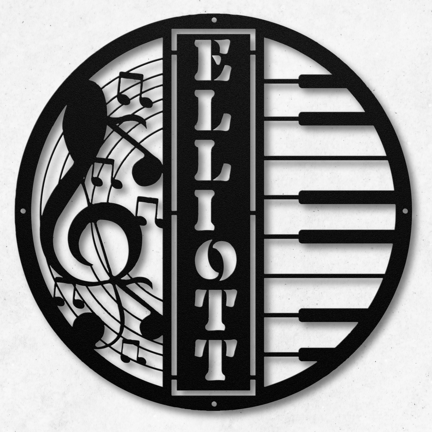 Stylish Piano Music Metal Wall Art: Bring Melodies to Life