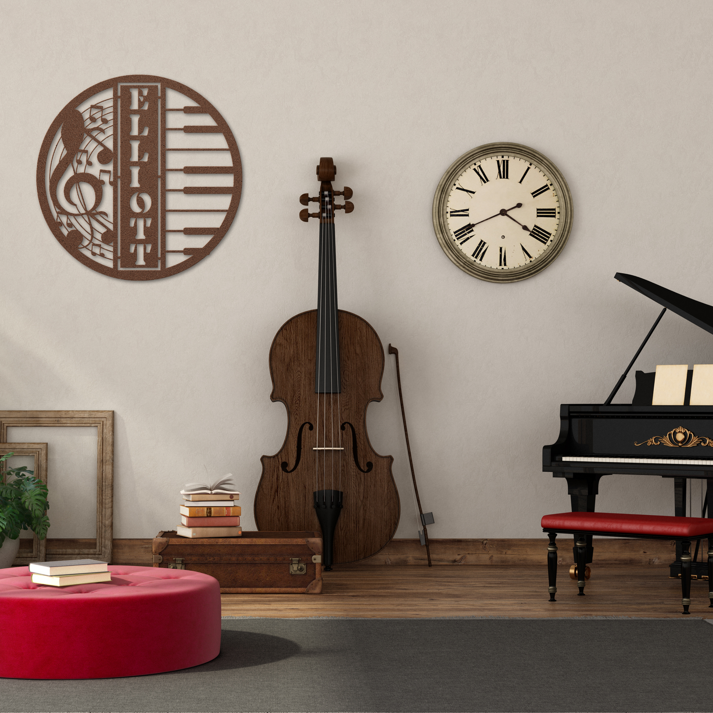 Stylish Piano Music Metal Wall Art: Bring Melodies to Life