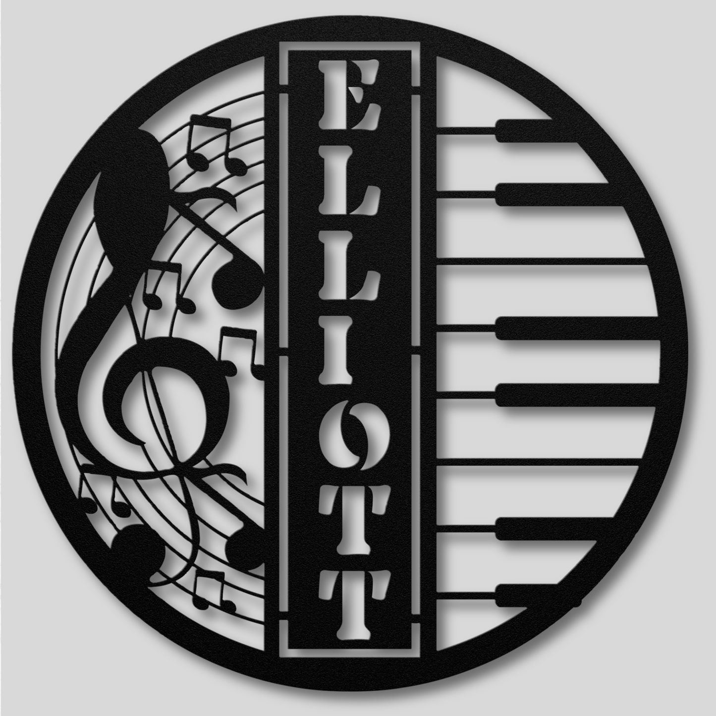 Stylish Piano Music Metal Wall Art: Bring Melodies to Life