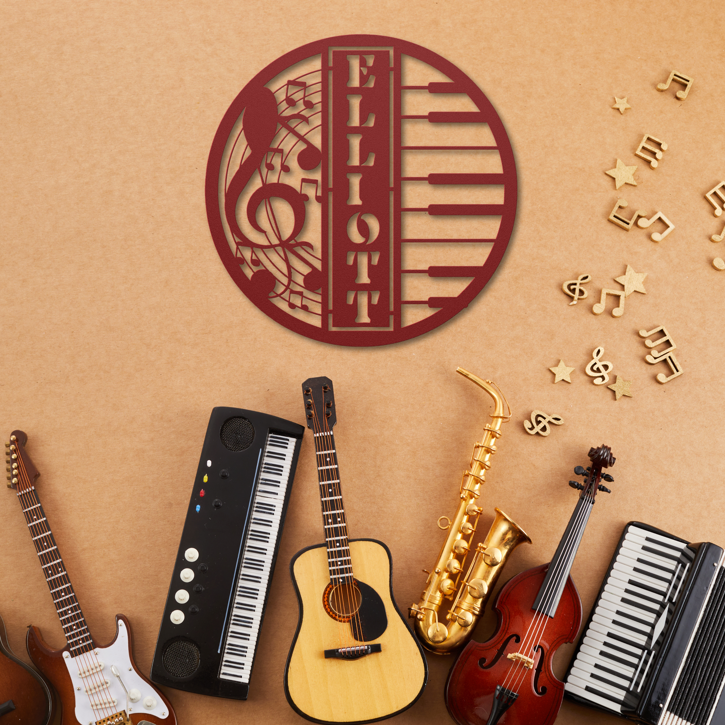 Stylish Piano Music Metal Wall Art: Bring Melodies to Life
