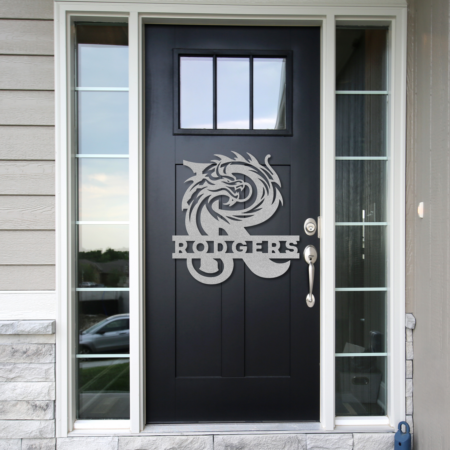Custom Dragon Letter R Metal Sign: A Striking Statement Piece