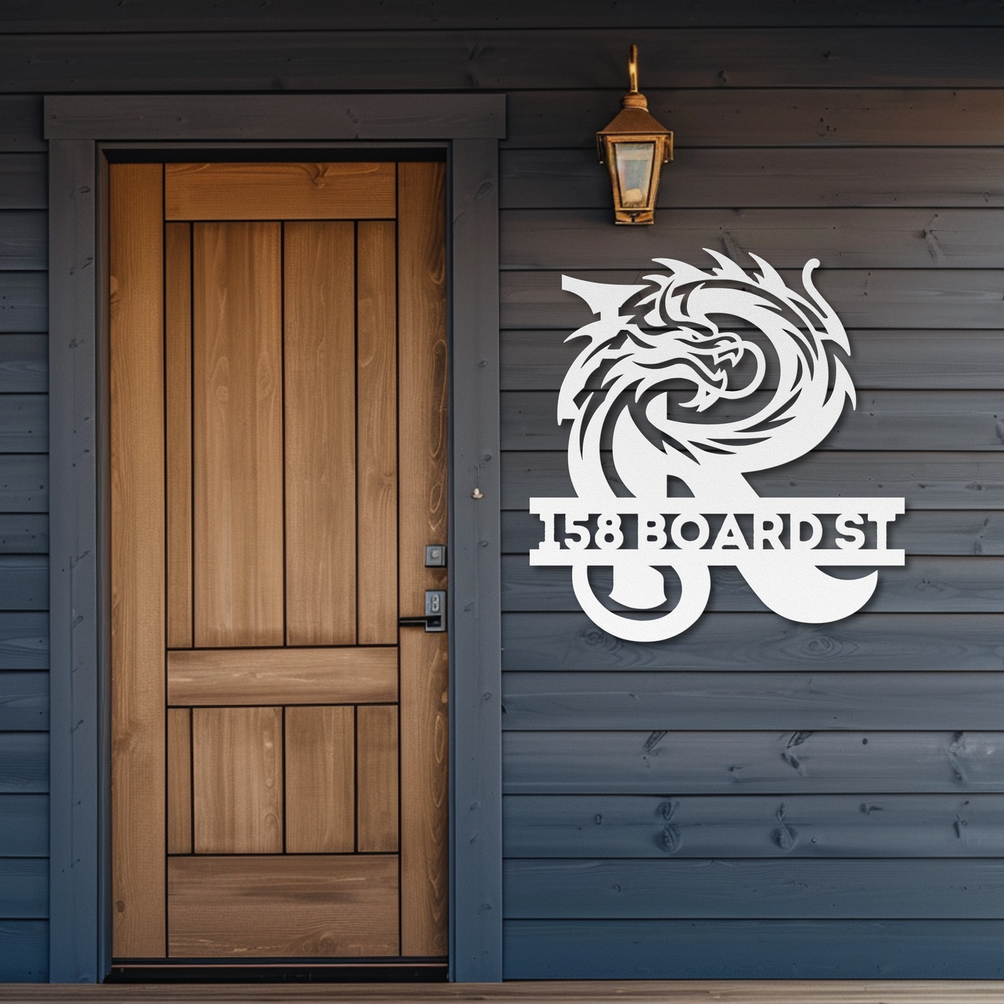 Custom Dragon Letter R Metal Sign: A Striking Statement Piece