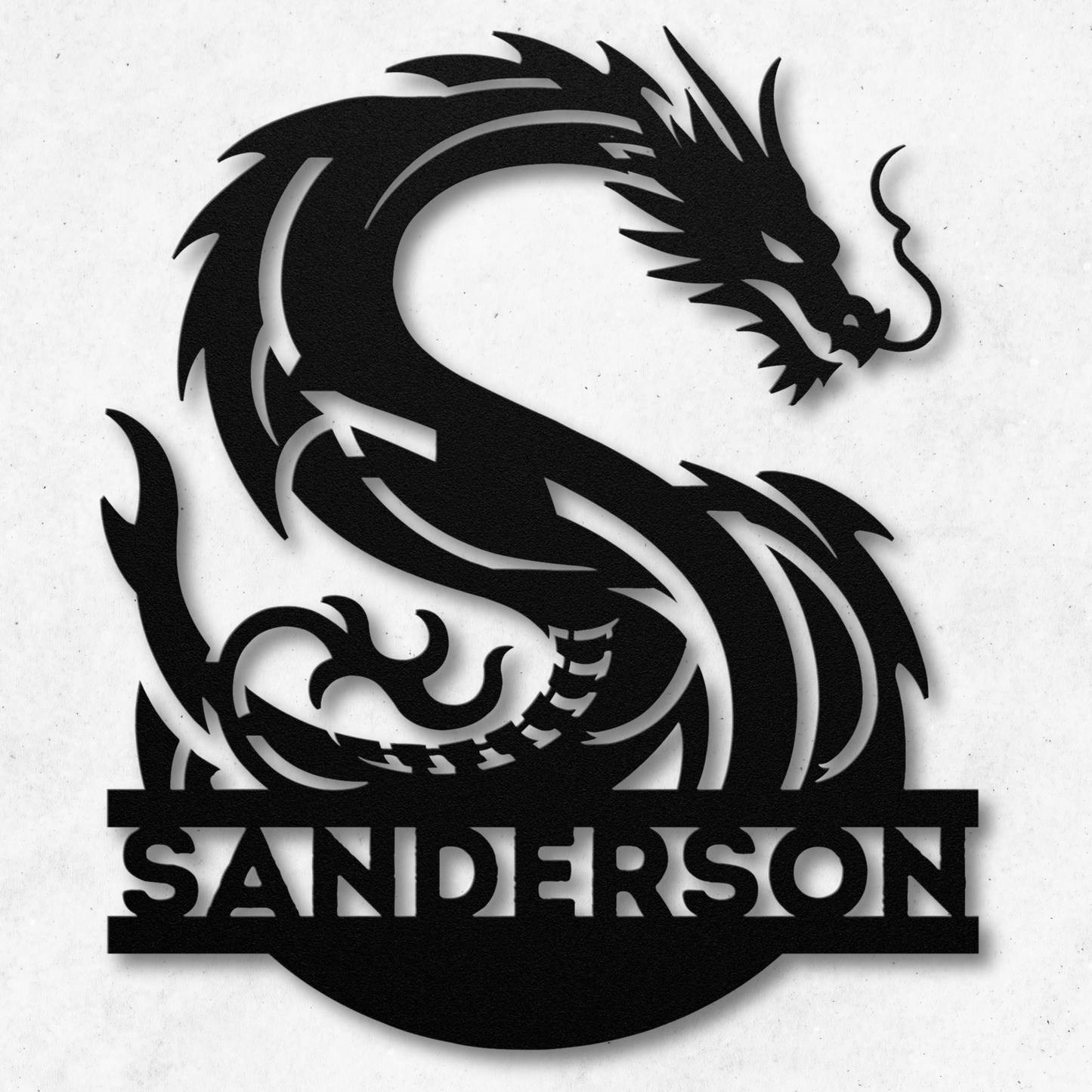 Custom Dragon Letter S Metal Sign: A Touch of Mythical Charm