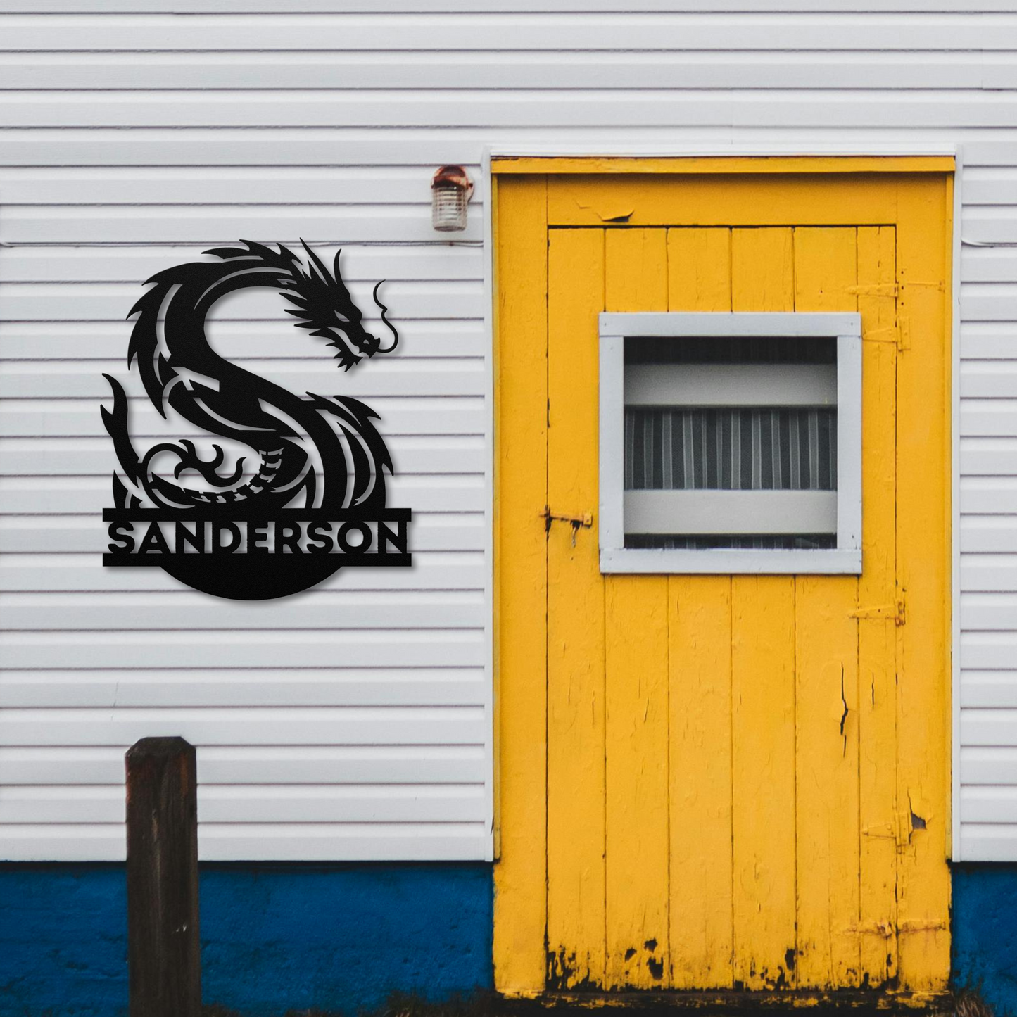 Custom Dragon Letter S Metal Sign: A Touch of Mythical Charm