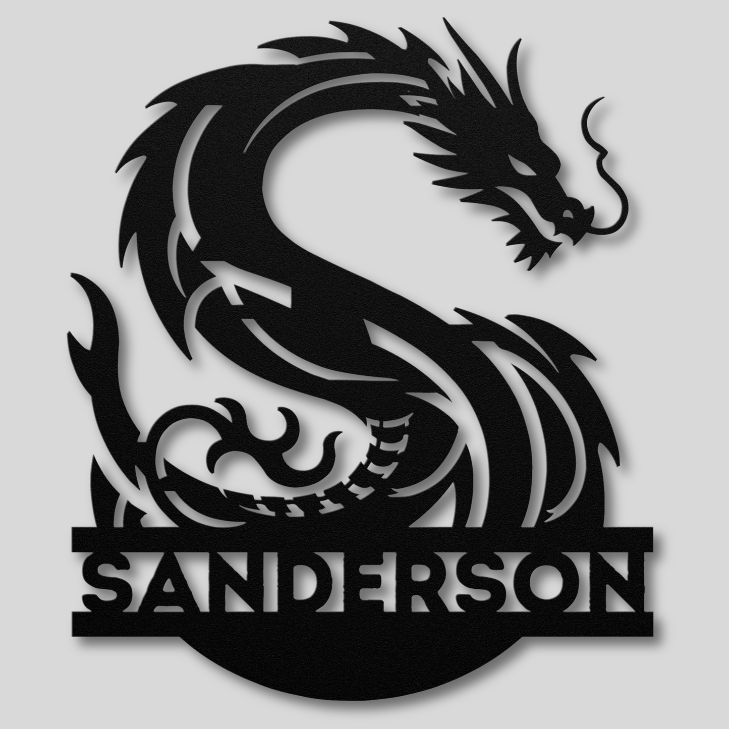 Custom Dragon Letter S Metal Sign: A Touch of Mythical Charm