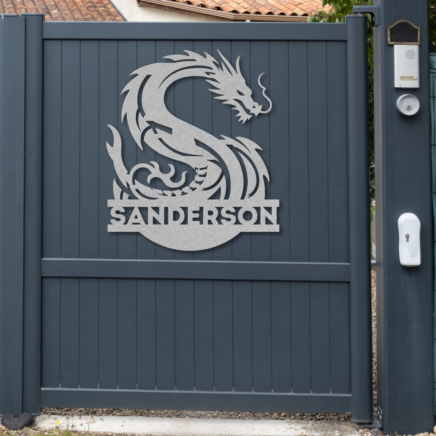 Custom Dragon Letter S Metal Sign: A Touch of Mythical Charm