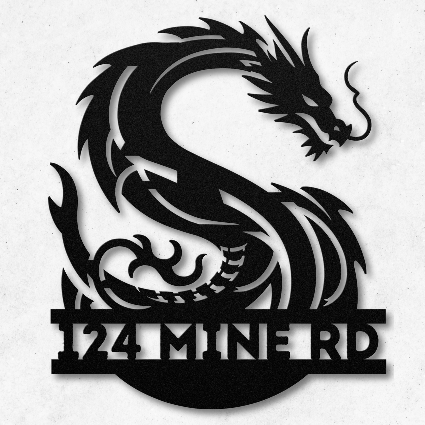 Custom Dragon Letter S Metal Sign: A Touch of Mythical Charm