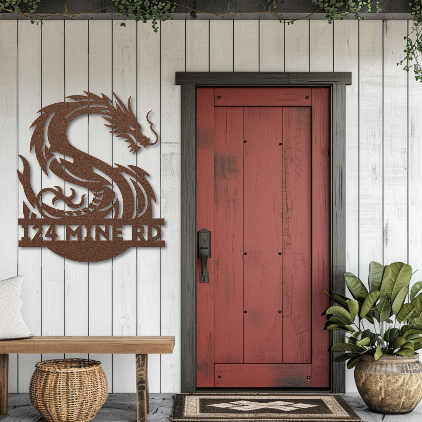 Custom Dragon Letter S Metal Sign: A Touch of Mythical Charm