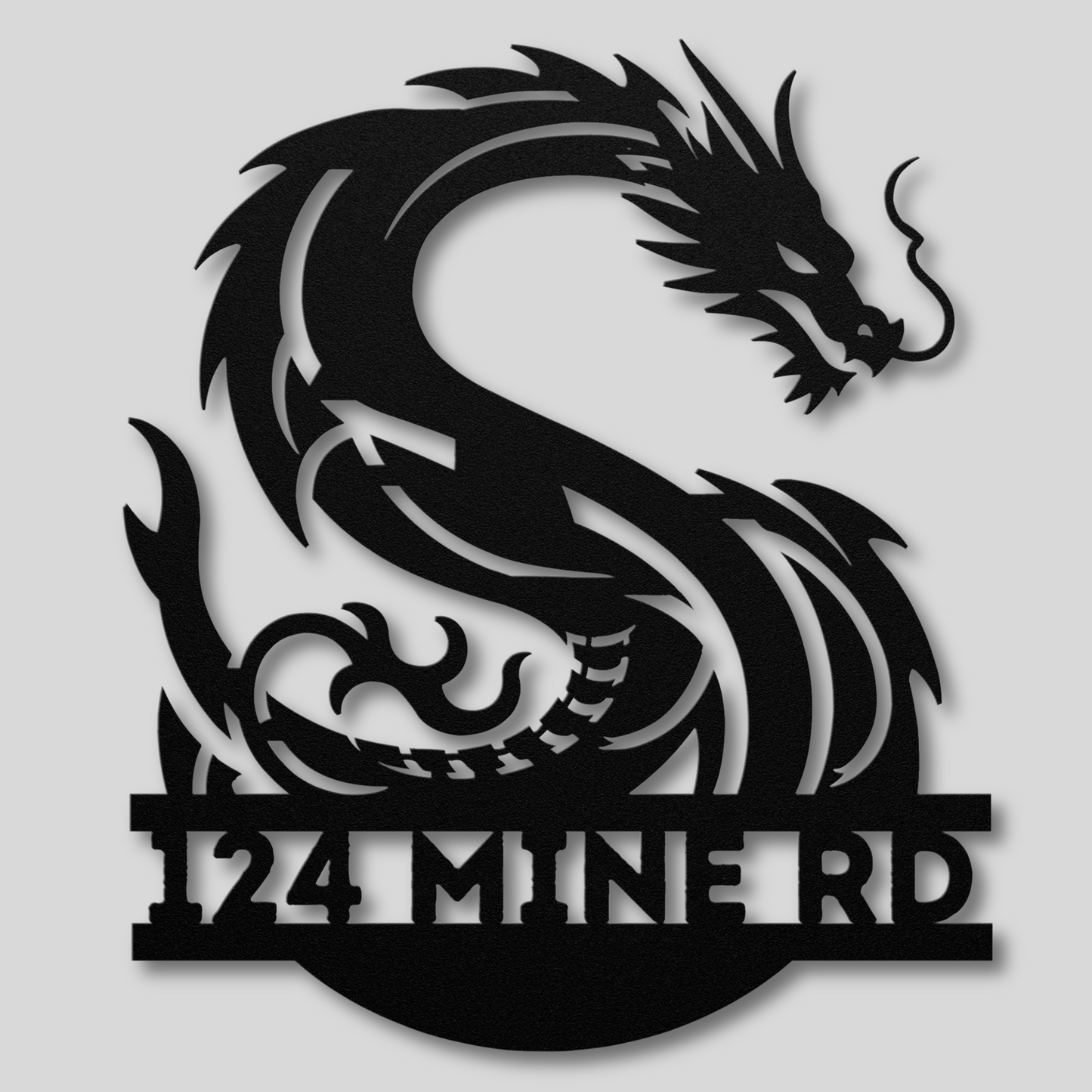 Custom Dragon Letter S Metal Sign: A Touch of Mythical Charm