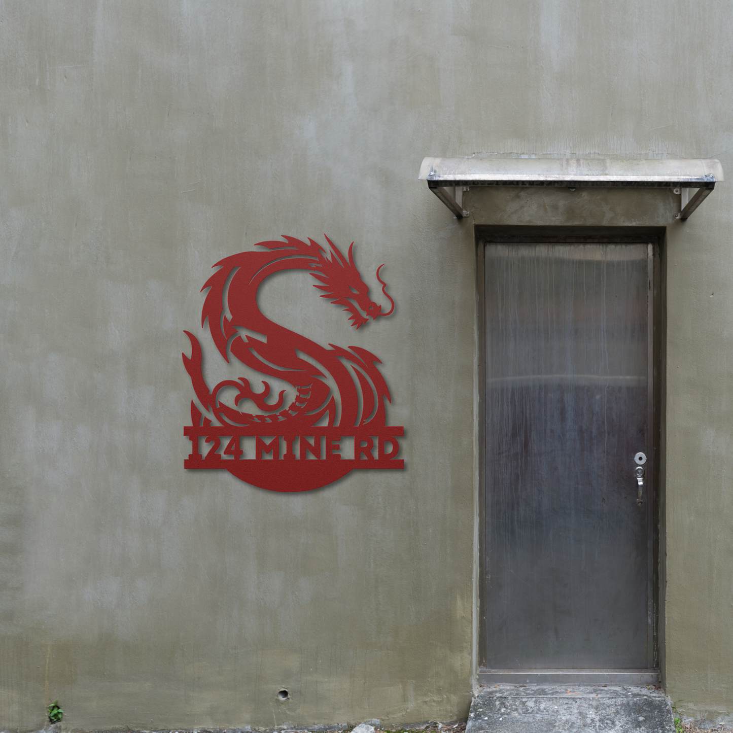 Custom Dragon Letter S Metal Sign: A Touch of Mythical Charm