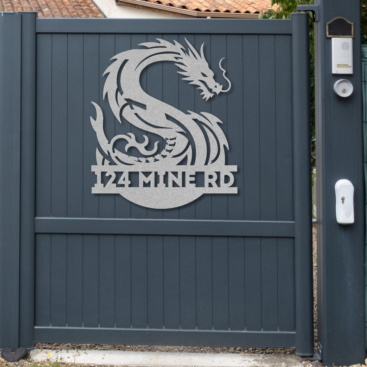 Custom Dragon Letter S Metal Sign: A Touch of Mythical Charm