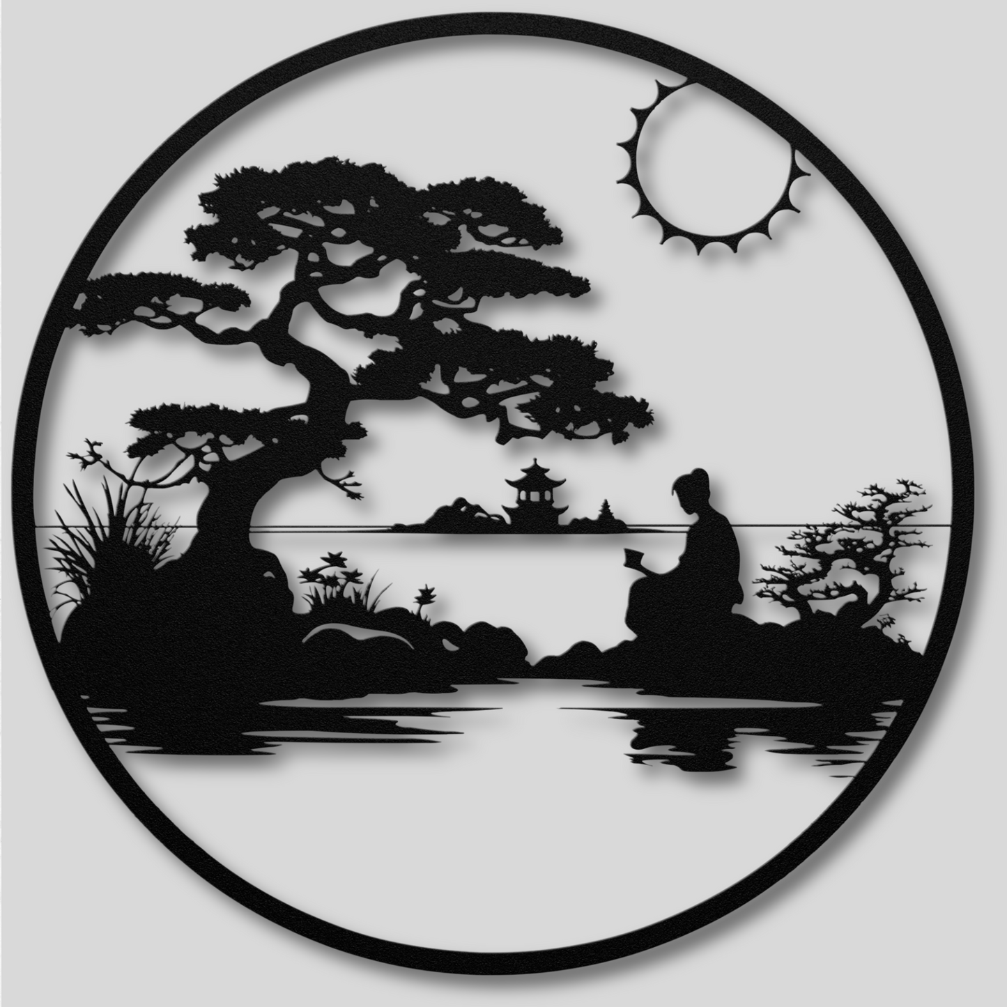 Serene Metal Wall Art: Embrace Tranquility in Your Space