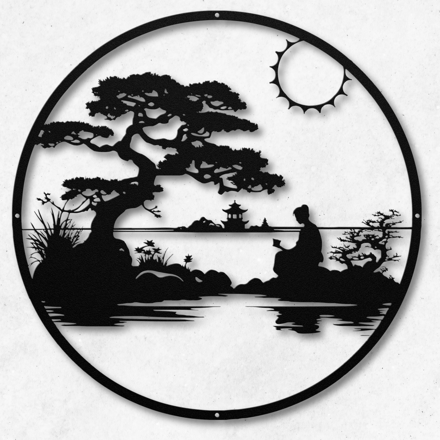 Serene Metal Wall Art: Embrace Tranquility in Your Space