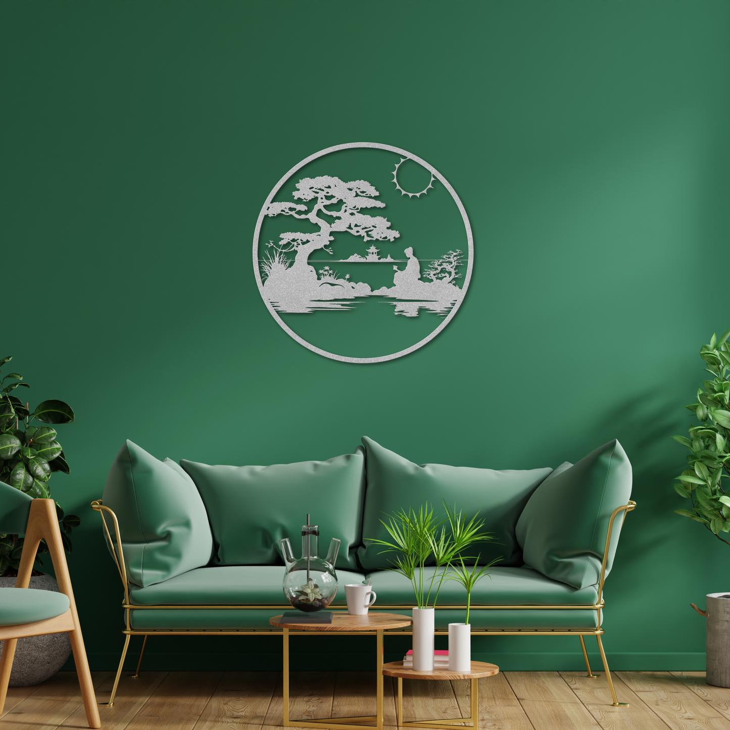 Serene Metal Wall Art: Embrace Tranquility in Your Space