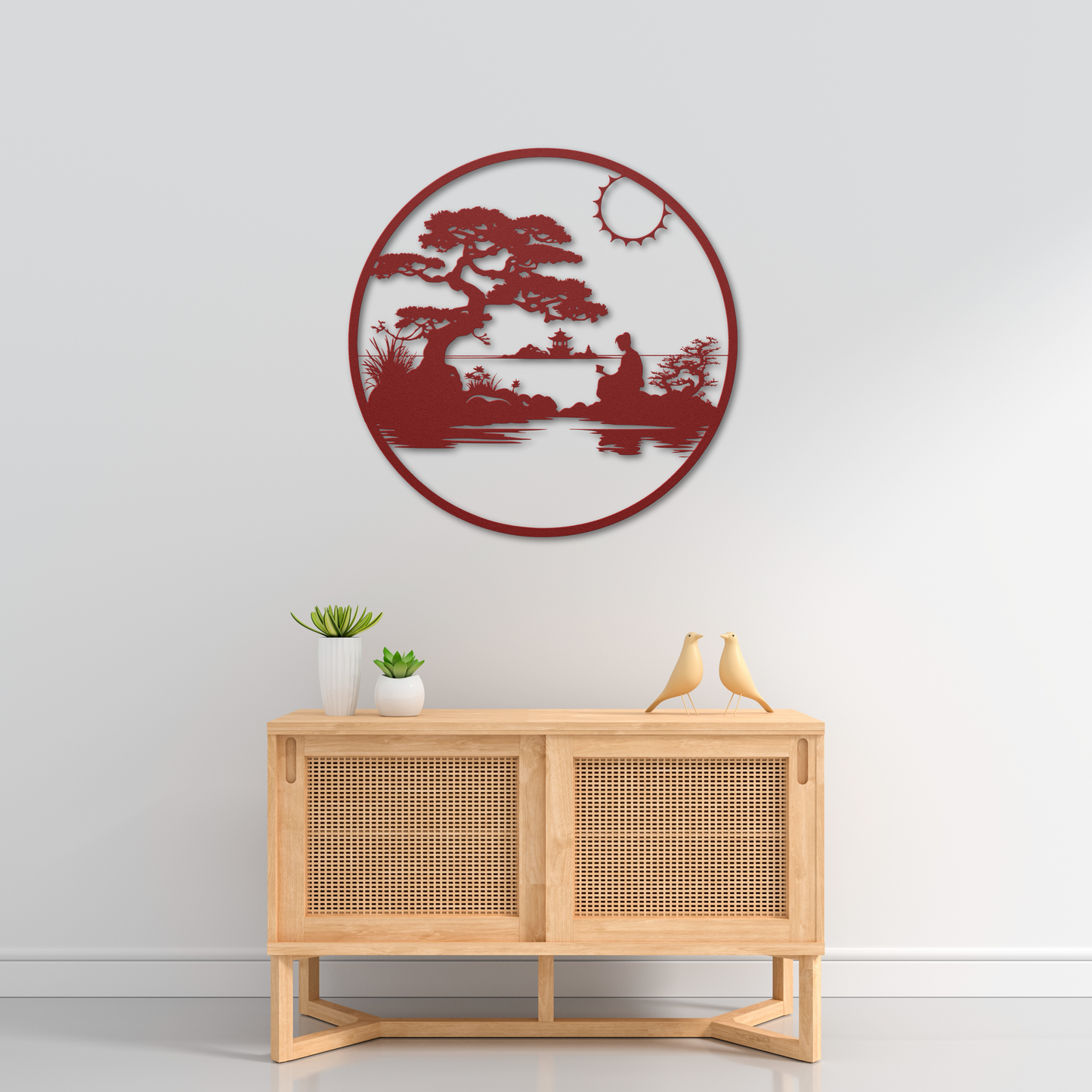 Serene Metal Wall Art: Embrace Tranquility in Your Space