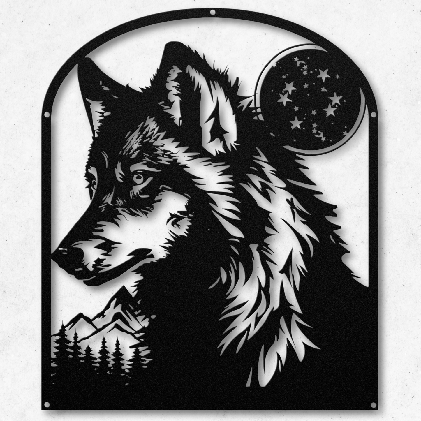 Powerful She Wolf Metal Wall Art: Embrace Your Inner Strength