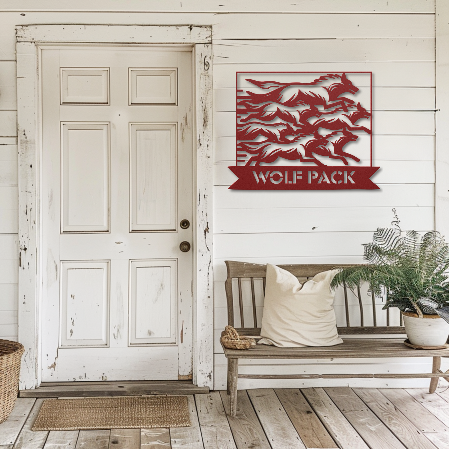 Custom Personalized Wolf Pack Metal Sign: Celebrate Your Wild Side