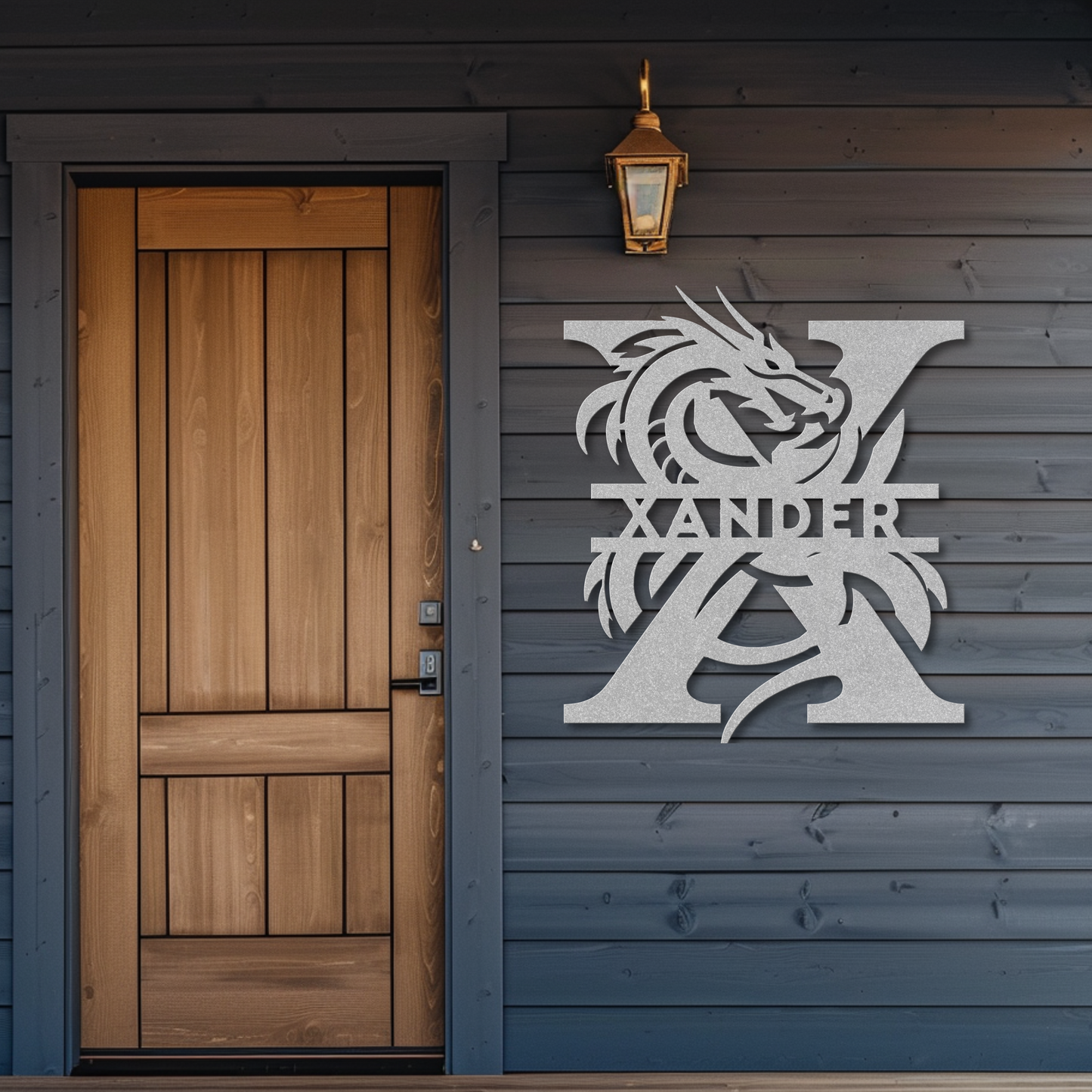 Custom Dragon Letter X Metal Sign: A Touch of Fantasy Flair
