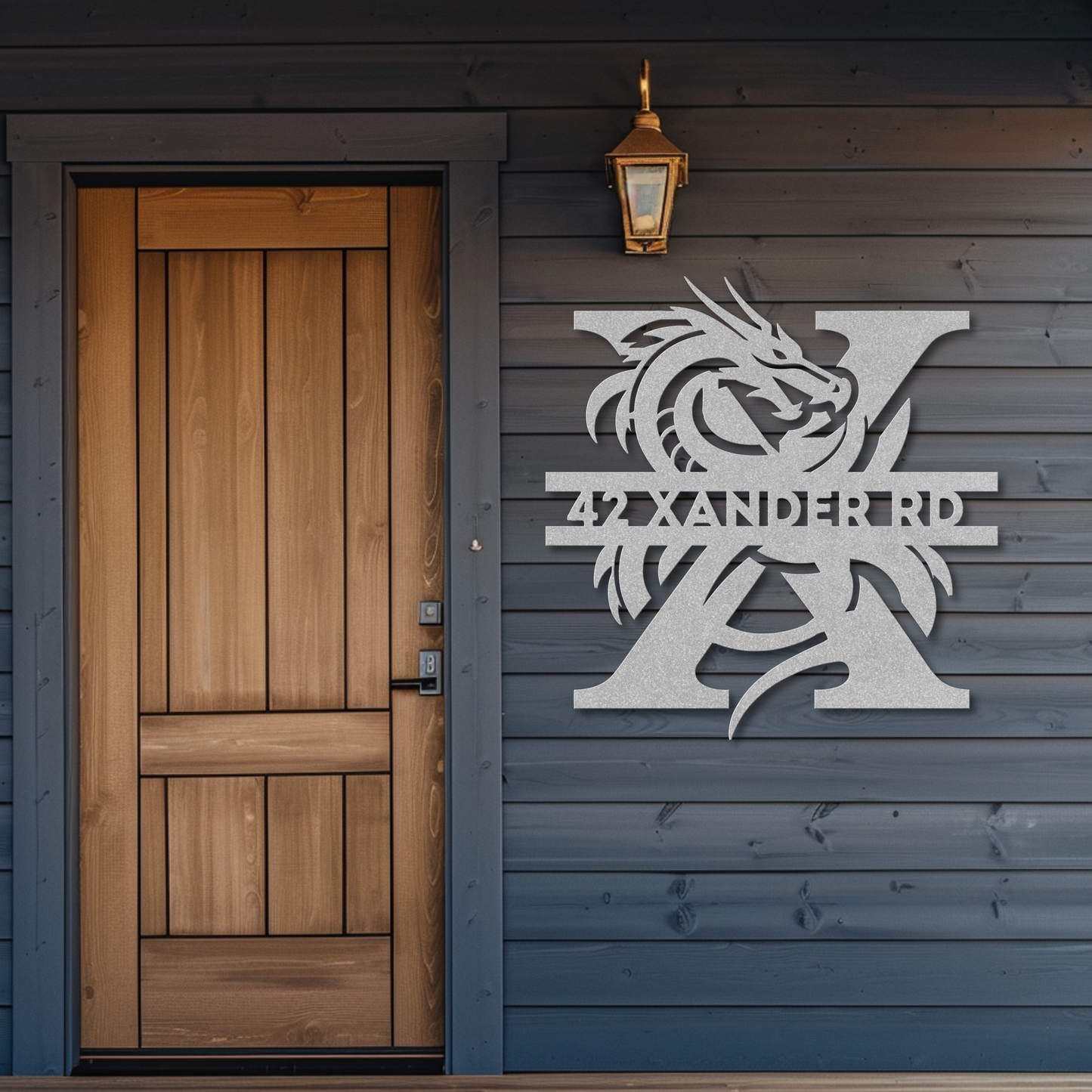 Custom Dragon Letter X Metal Sign: A Touch of Fantasy Flair