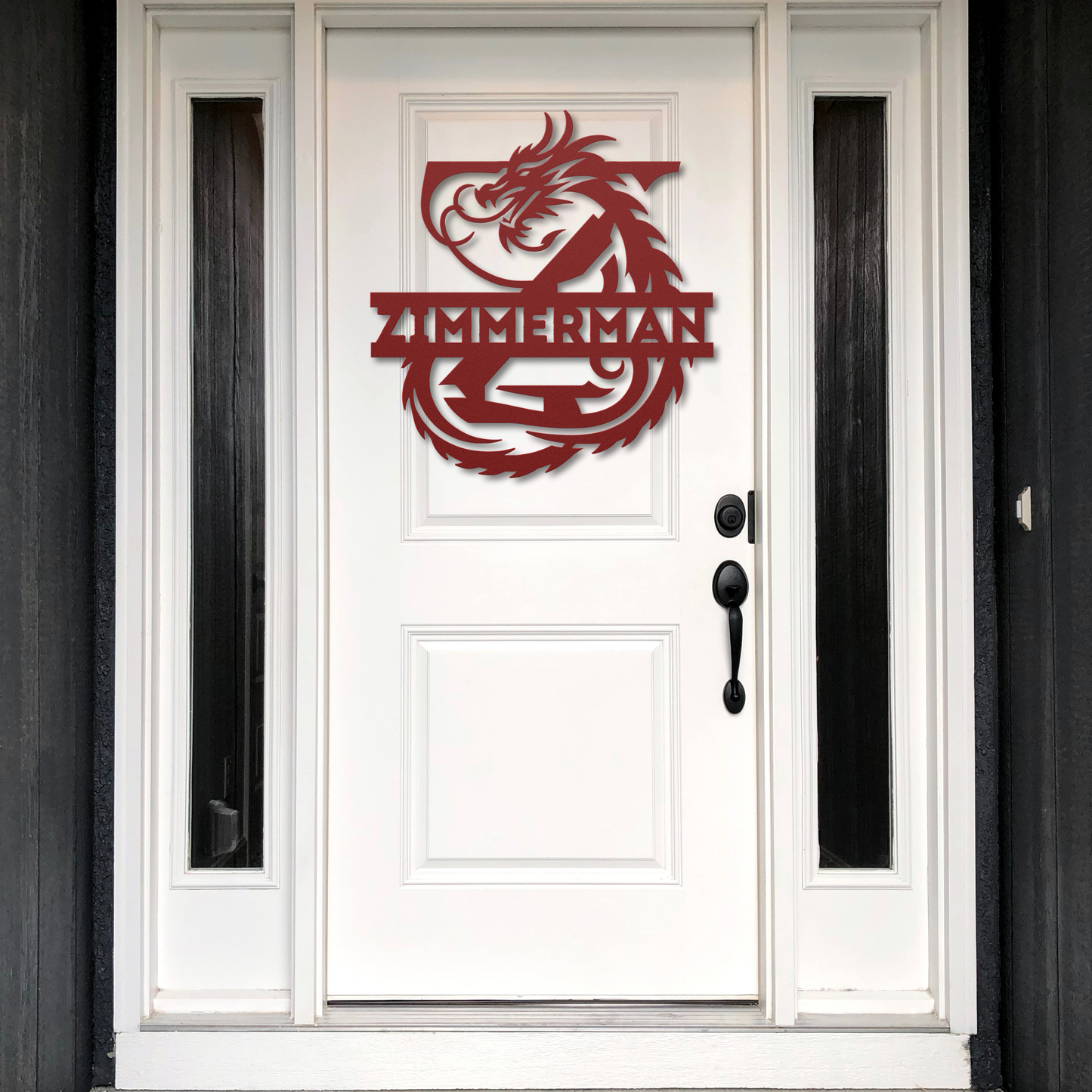 Custom Dragon Letter Z Metal Sign: For Mythical Fans