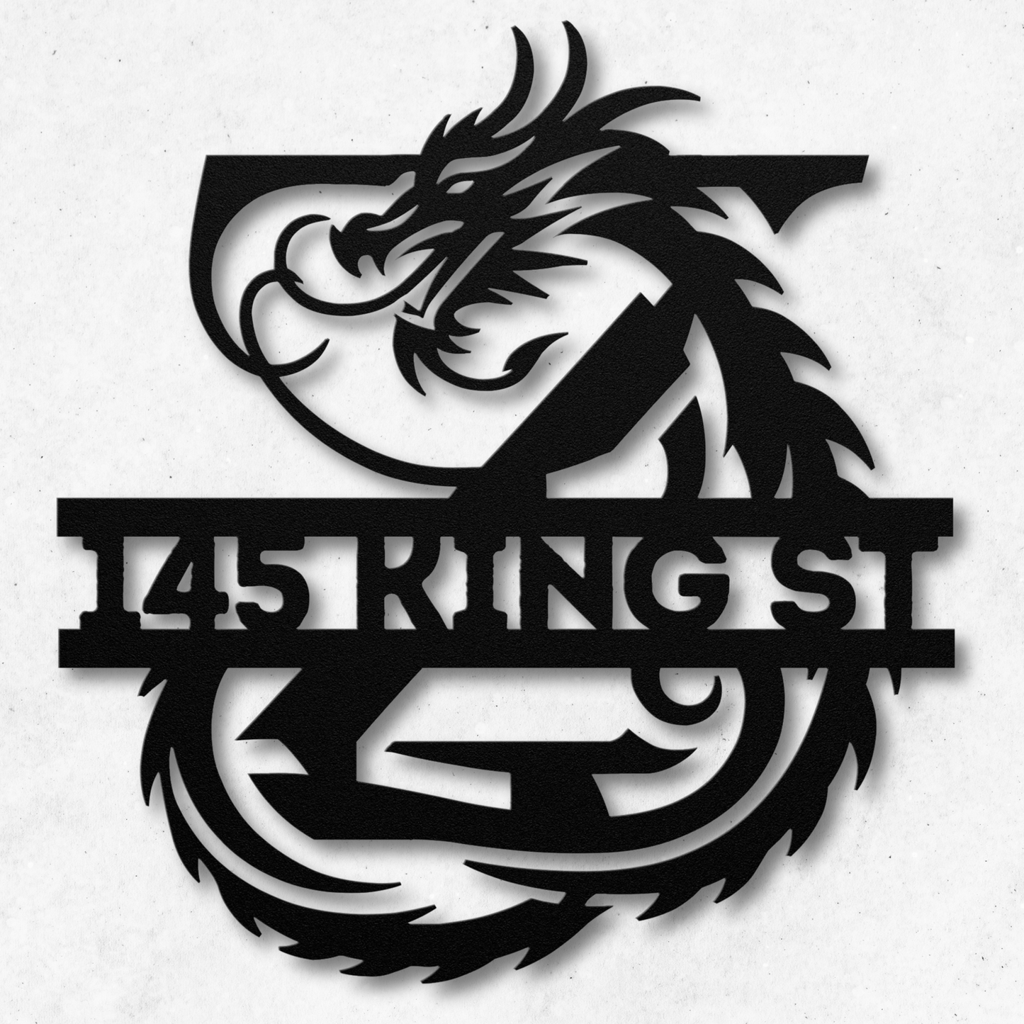 Custom Dragon Letter Z Metal Sign: For Mythical Fans