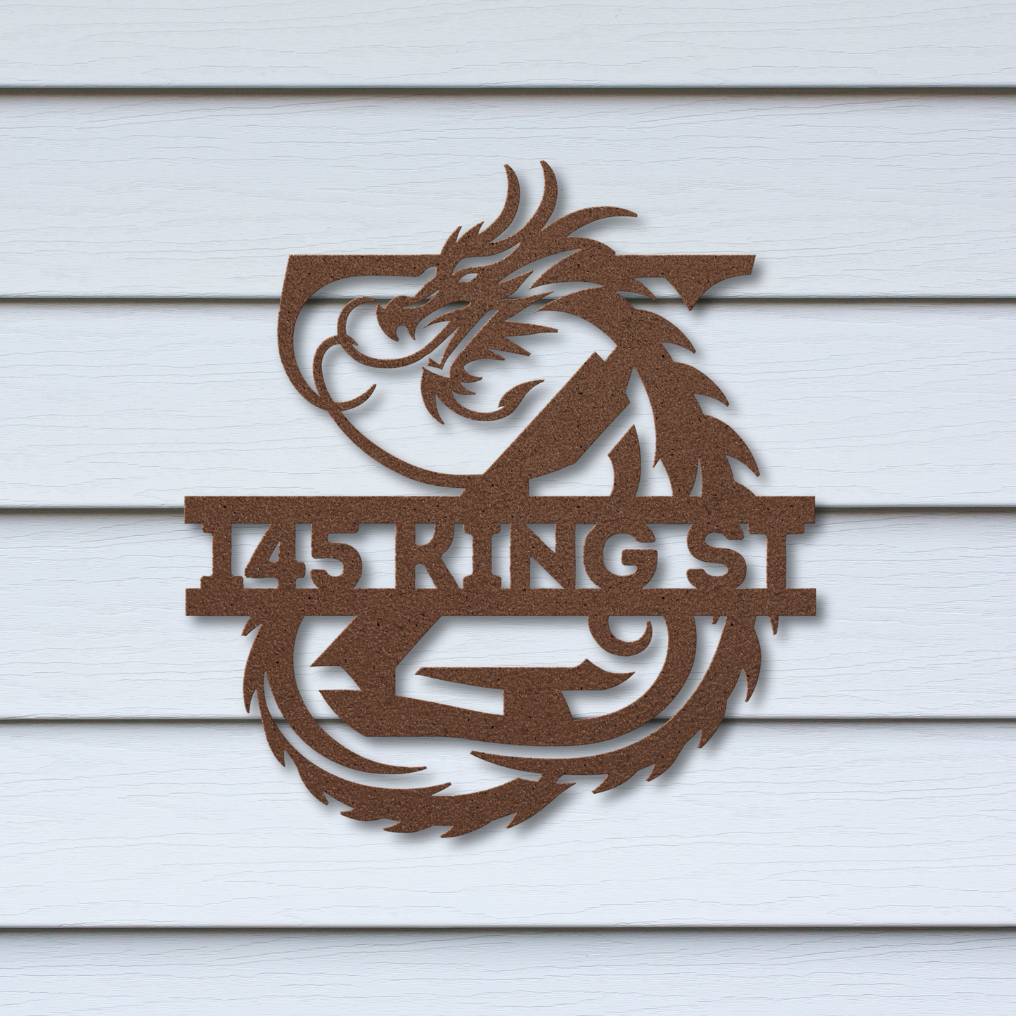Custom Dragon Letter Z Metal Sign: For Mythical Fans