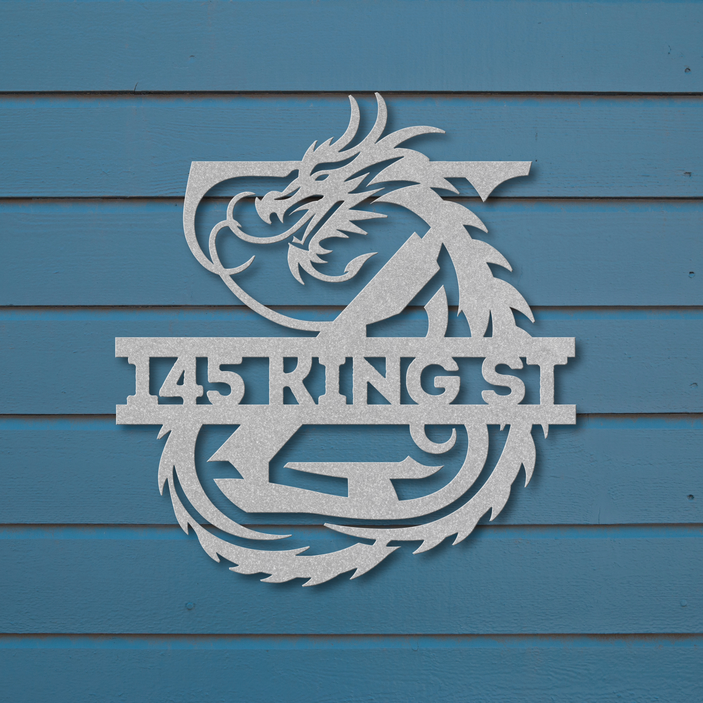 Custom Dragon Letter Z Metal Sign: For Mythical Fans