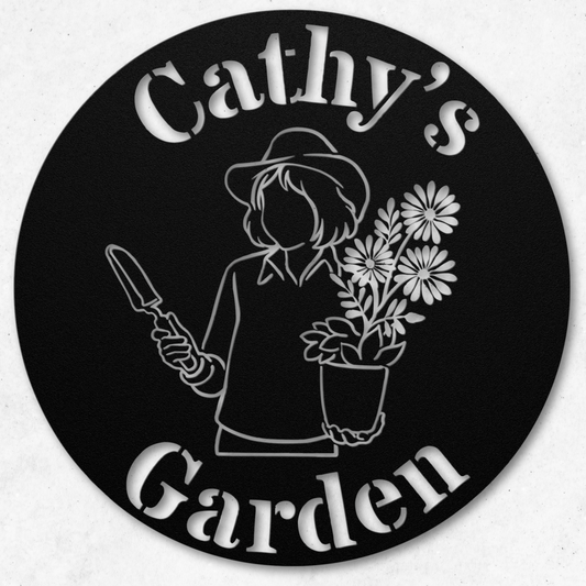 Personalized Flower Garden Metal Sign: Showcase Your Floral Paradise
