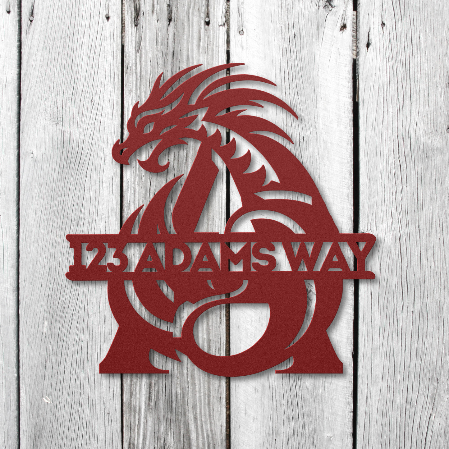 Custom Dragon Letter A Metal Sign: A Touch of Mythical Charm
