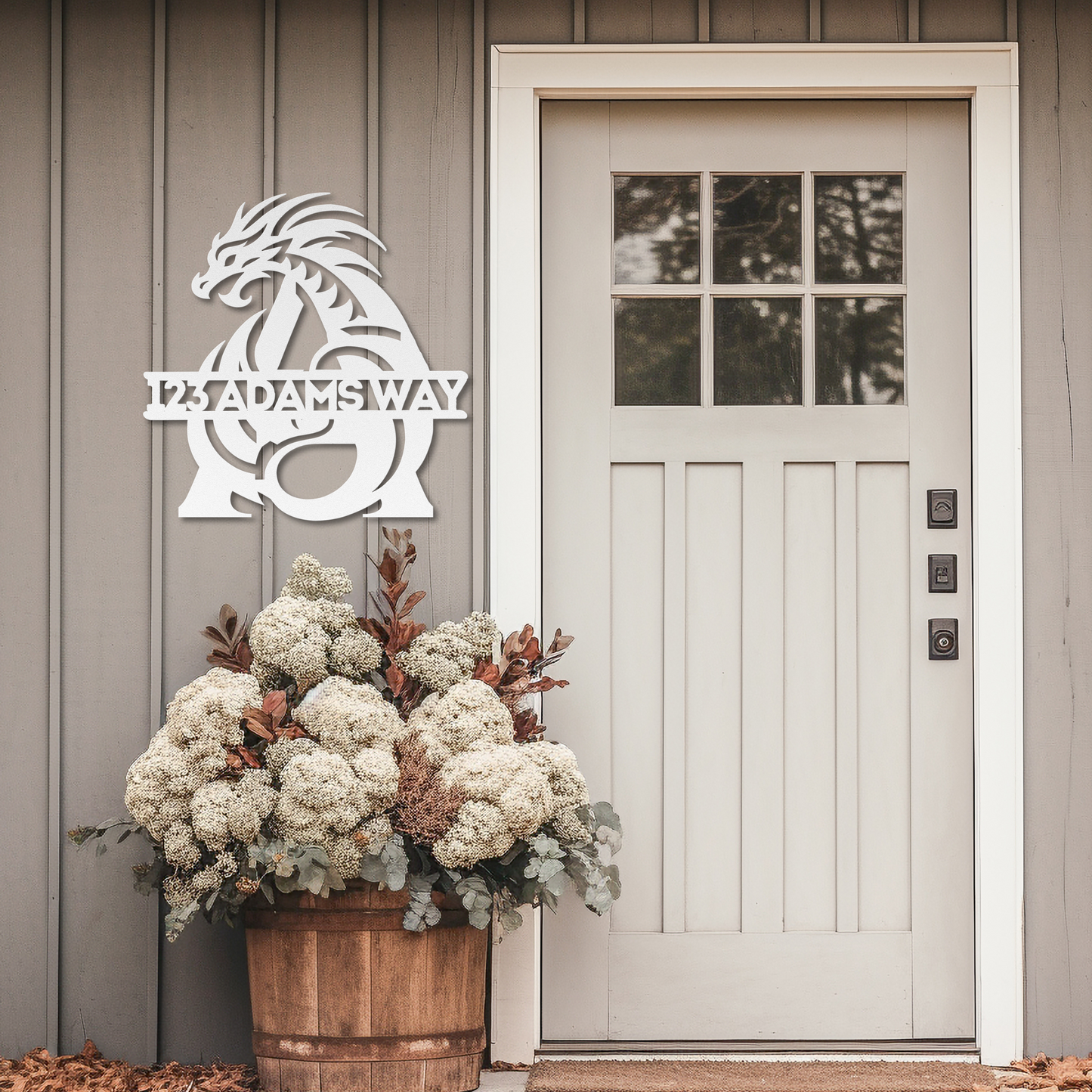 Custom Dragon Letter A Metal Sign: A Touch of Mythical Charm