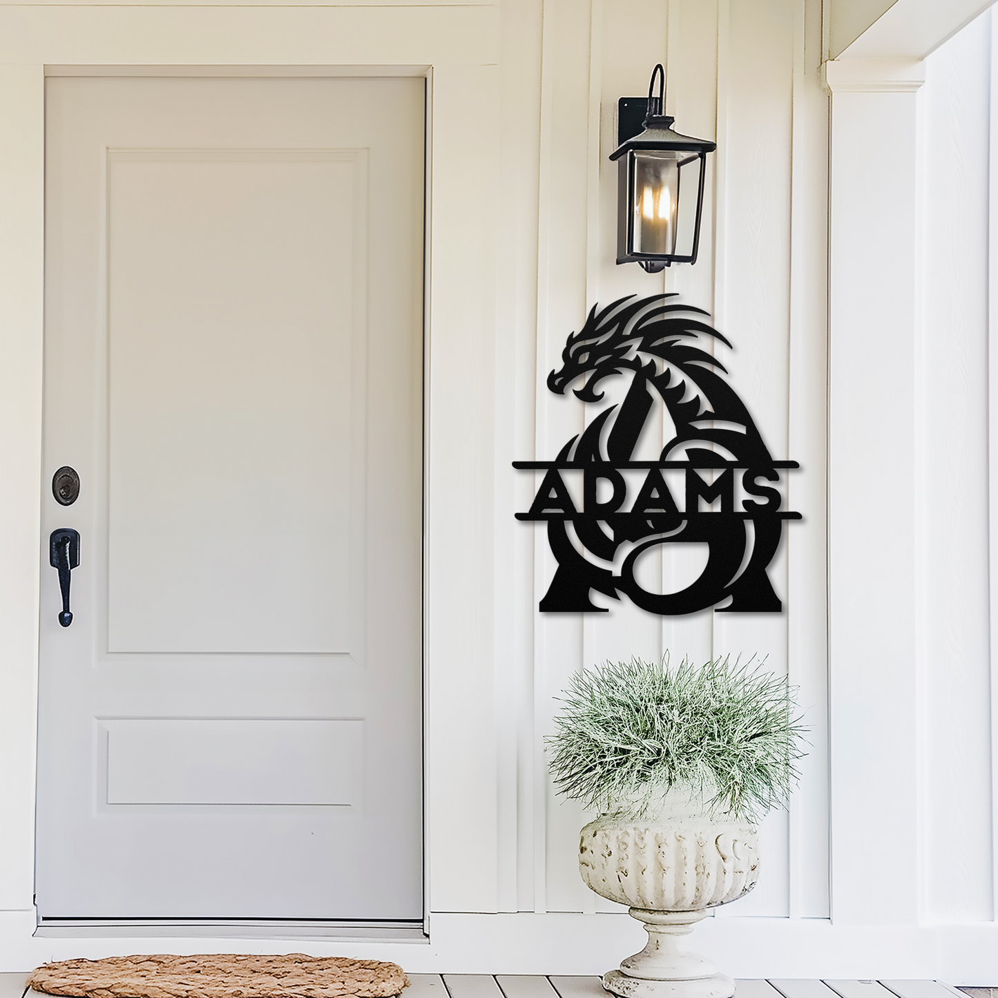Custom Dragon Letter A Metal Sign: A Touch of Mythical Charm