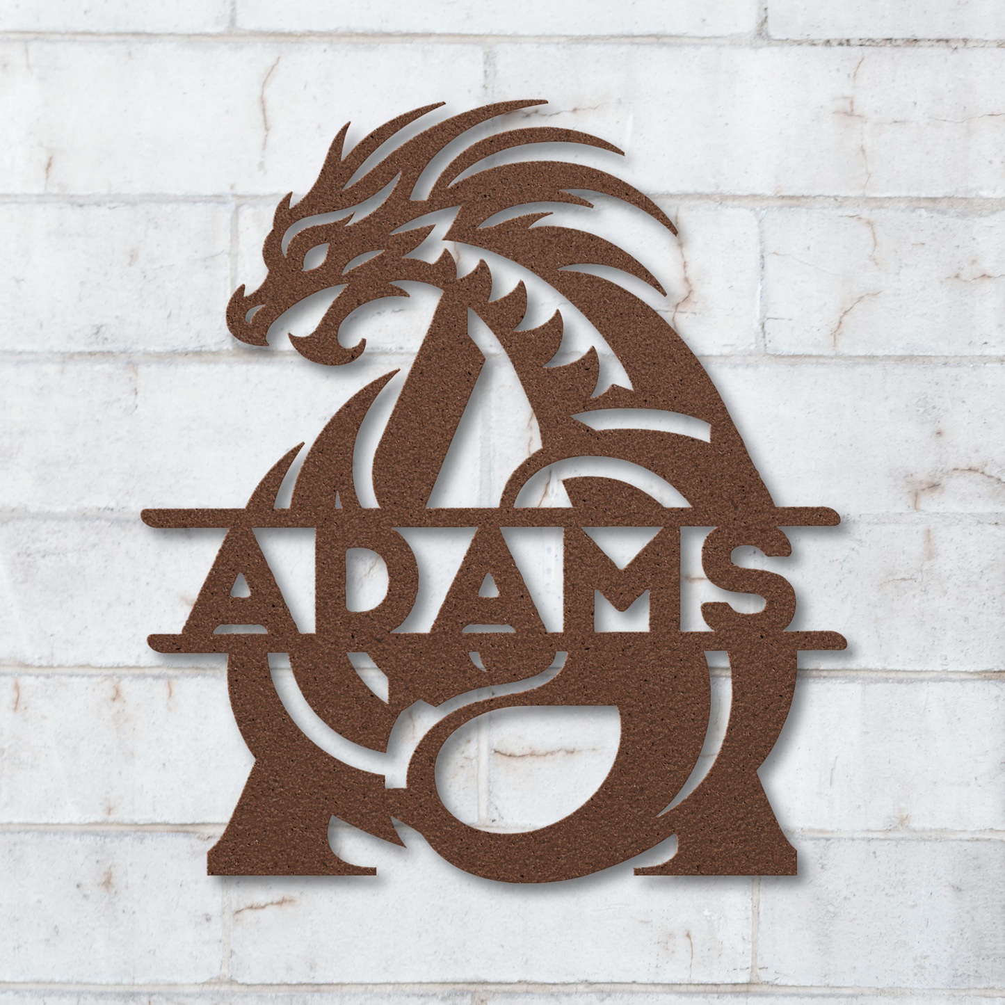 Custom Dragon Letter A Metal Sign: A Touch of Mythical Charm