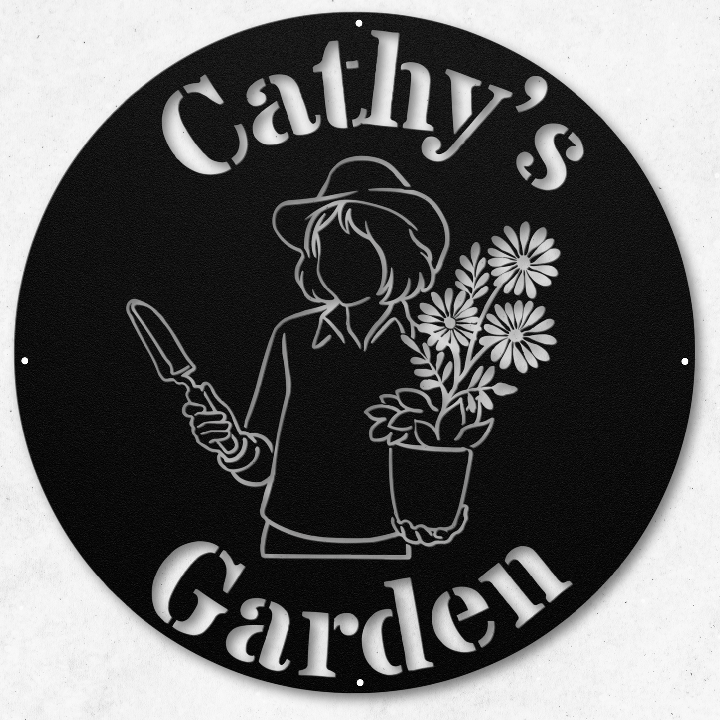 Personalized Flower Garden Metal Sign: Showcase Your Floral Paradise